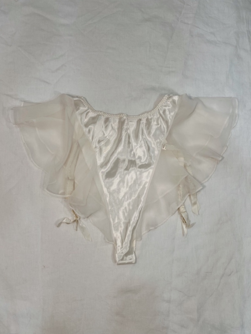 Vintage Bridal Victoria Secret High Waist Garter Belt Lingerie - Picture 8 of 16